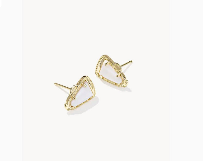 Kendra Scott-Cheer Gold Stud Earrings 9608887410