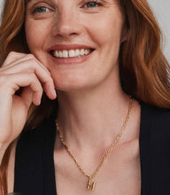 Load image into Gallery viewer, KENDRA SCOTT Bubble Letter H Gold Short Pendant Necklace 9608805599