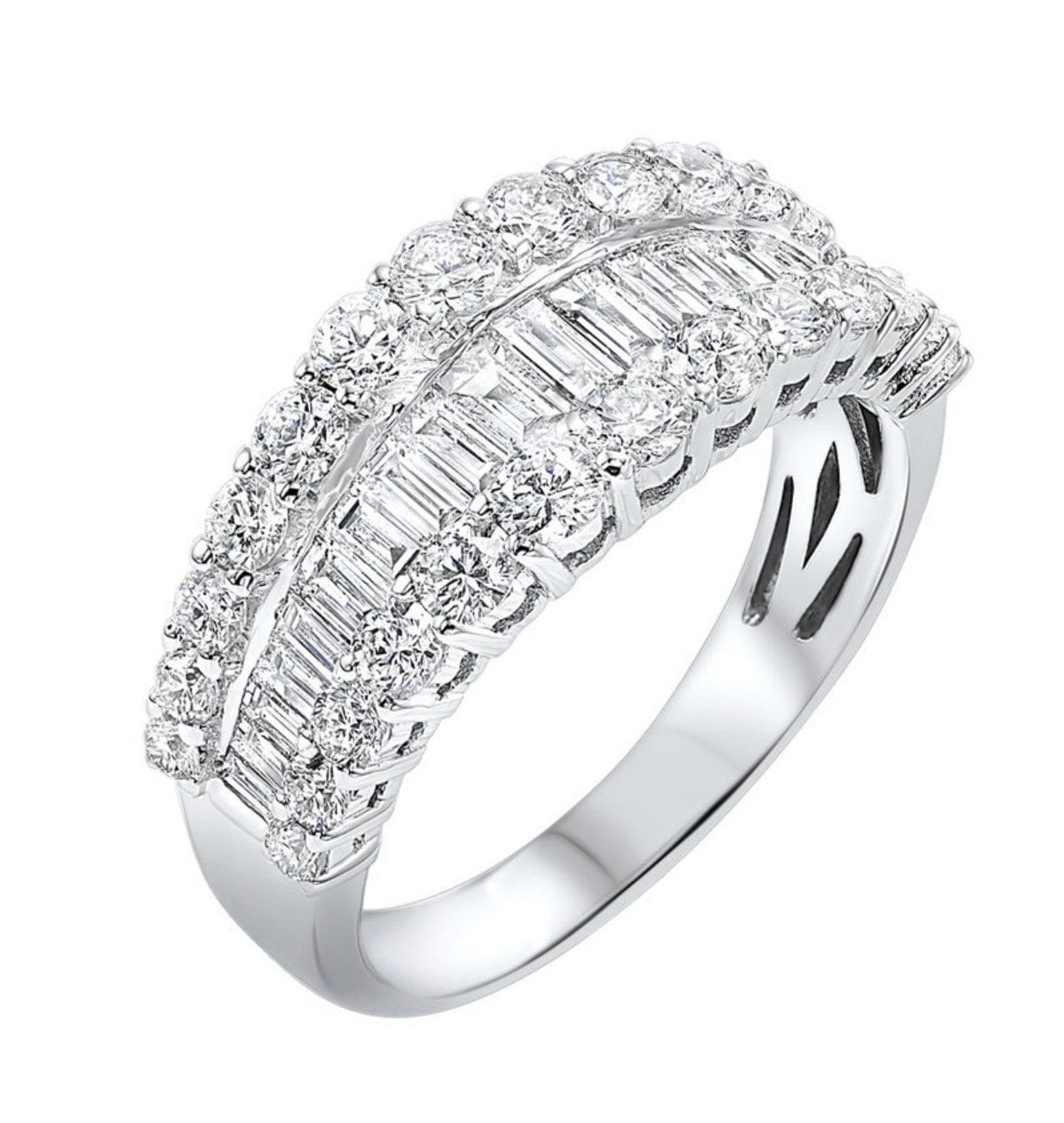 14Kt White Gold Diamond 1.00ct Ring RG10241-4WC