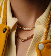 Load image into Gallery viewer, Kendra Scott-Abbie Gold Beaded Necklace in Marbled Amber Illusion 9608867576