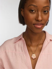 Load image into Gallery viewer, KENDRA SCOTT Lucia Shell Vintage Gold Short Pendant Necklace 9608894917