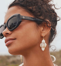 Load image into Gallery viewer, KENDRA SCOTT Abbie Medallion Silver Drop Earrings 9608894087