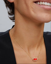 Load image into Gallery viewer, KENDRA SCOTT Boxed Elisa Gold Pendant Necklace in Red Illusion 9608862280