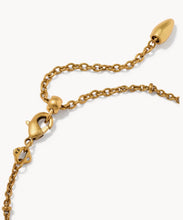 Load image into Gallery viewer, Kendra Scott-Tiger Striped Elaina Vintage Gold Delicate Chain Bracelet in Chartreuse Green Mother-of-Pearl 9608805499