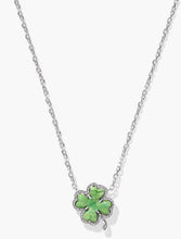 Load image into Gallery viewer, KENDRA SCOTT Clover Silver Short Pendant Necklace 9608873050