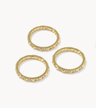 Load image into Gallery viewer, KENDRA SCOTT Fate Gold Ring Set of 3 9608806845 SZ 5