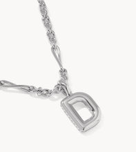 Load image into Gallery viewer, KENDRA SCOTT Bubble Letter D Silver Short Pendant Necklace 9608805592