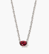 Load image into Gallery viewer, KENDRA SCOTT Cailin Silver Pendant Necklace in Red Crystal 9608871222