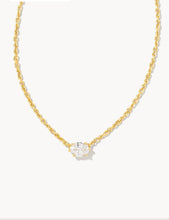 Load image into Gallery viewer, KENDRA SCOTT Cailin Gold Pendant Necklace in White Crystal 9608862085