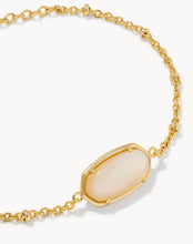 Load image into Gallery viewer, Kendra Scott-Tiger Striped Elaina Gold Delicate Chain Bracelet in Natural Mother-of-Pearl 9608805497