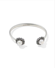 Load image into Gallery viewer, KENDRA SCOTT Gabriella Vintage Silver Pearl Cuff Bracelet 9608898964