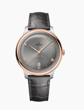 Load image into Gallery viewer, OMEGA DE VILLE PRESTIGE
40 mm, steel ‑ Sedna™ gold on leather strap
434.23.40.20.06.001