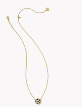 Load image into Gallery viewer, Kendra Scott-Soccer Gold Short Pendant Necklace in Ivory Mother-of-Pearl 9608865461
