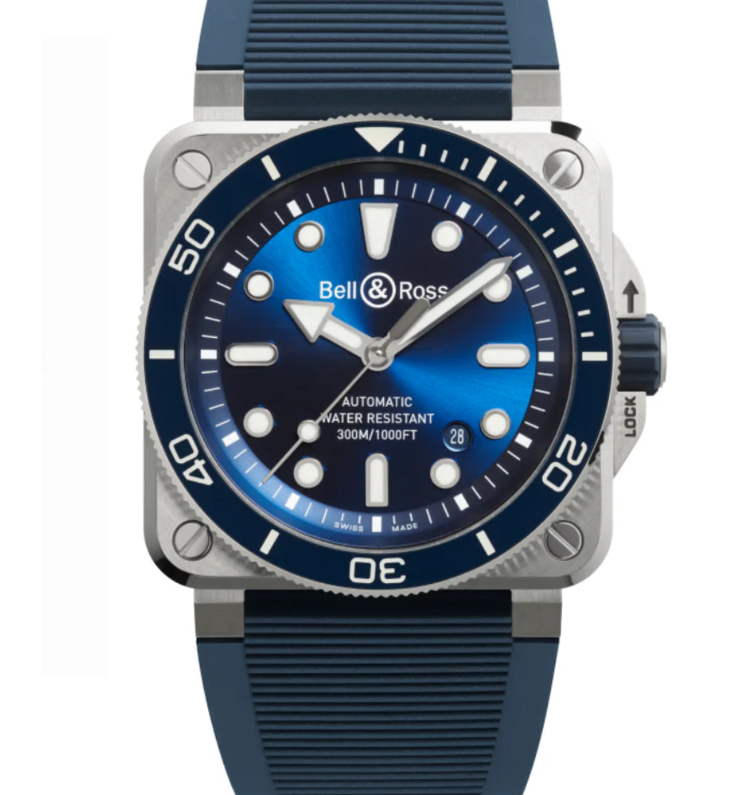 Bell & Ross BR03 Diver 42mm
 BR03A-D-BLU-ST/SRB