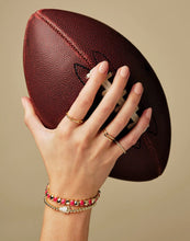 Load image into Gallery viewer, Kendra Scott-Daphne Enamel Gold Stretch Bracelet in Red Enamel 9608876109