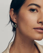Load image into Gallery viewer, Kendra Scott-Daphne Crystal Frame Gold in Green Malachite Drop Earrings 9608806768
