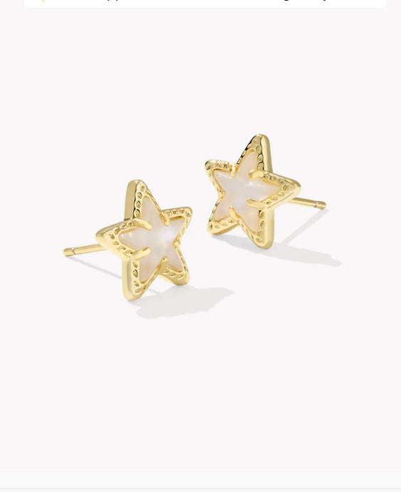KENDRA SCOTT Cassidy Gold Stud Earrings 9608877694