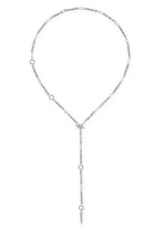 Load image into Gallery viewer, KENDRA SCOTT Fate Silver Lariat Necklace 9608806830