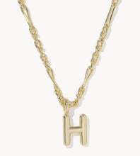 Load image into Gallery viewer, KENDRA SCOTT Bubble Letter H Gold Short Pendant Necklace 9608805599