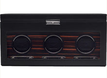 Load image into Gallery viewer, Wolf-Roadster Triple Watch Winder with Storage 457356