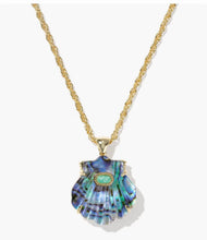 Load image into Gallery viewer, KENDRA SCOTT Lucia Shell Gold Short Pendant Necklace 9608894943