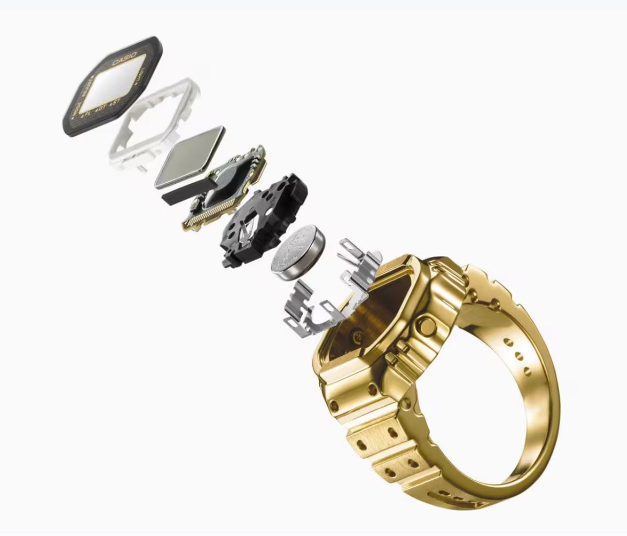 CASIO Gold Ring Watch CRW001G-9