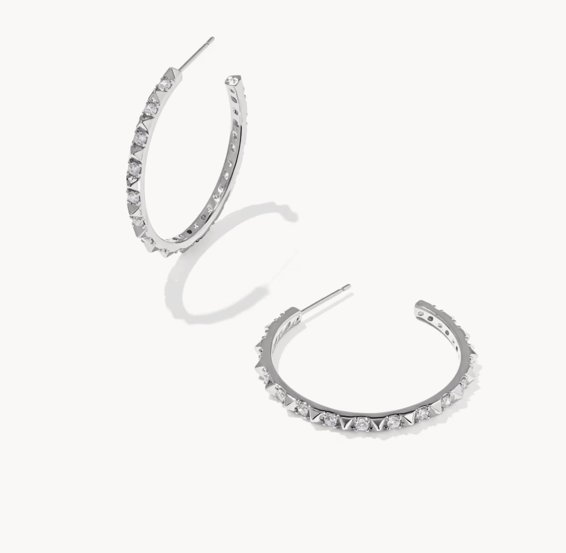 Kendra Scott-Fate Silver Hoop Earrings 9608806833
