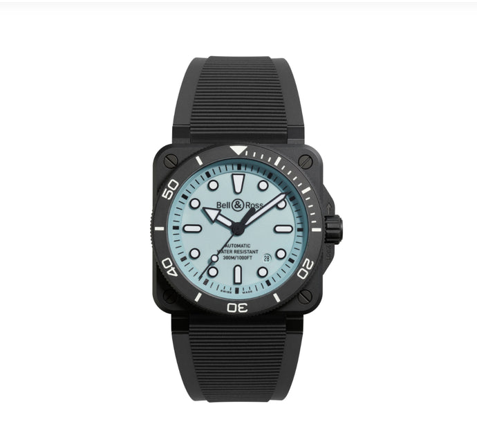 BELL & ROSS
BR 03 Diver Full Lum Ceramic 42 mm. BR03A-D-LM-CE/SRB