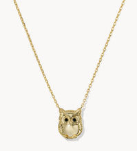 Load image into Gallery viewer, KENDRA SCOTT Owl Gold Short Pendant Necklace 9608893279
