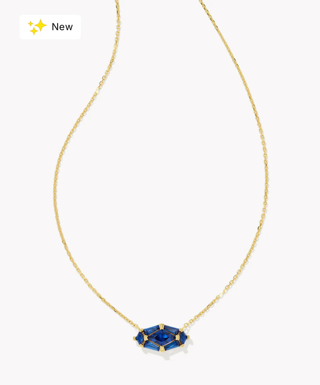 KENDRA SCOTT Lindy Rae Elisa Gold Short Pendant Necklace in Blue Crystal
9608871302