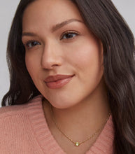 Load image into Gallery viewer, KENDRA SCOTT Cailin Gold Pendant Necklace in Light Green Crystal 9608803555