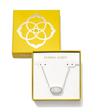 Load image into Gallery viewer, KENDRA SCOTT Boxed Elisa Silver Pendant Necklace in Iridescent Drusy 9608872186