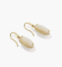 Load image into Gallery viewer, KENDRA SCOTT LEE RIVETED DROP EARRINGS IVORY MOP 9608805647