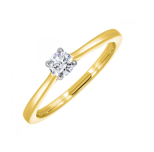 14k TT Diamond Ring RG10792-4YD