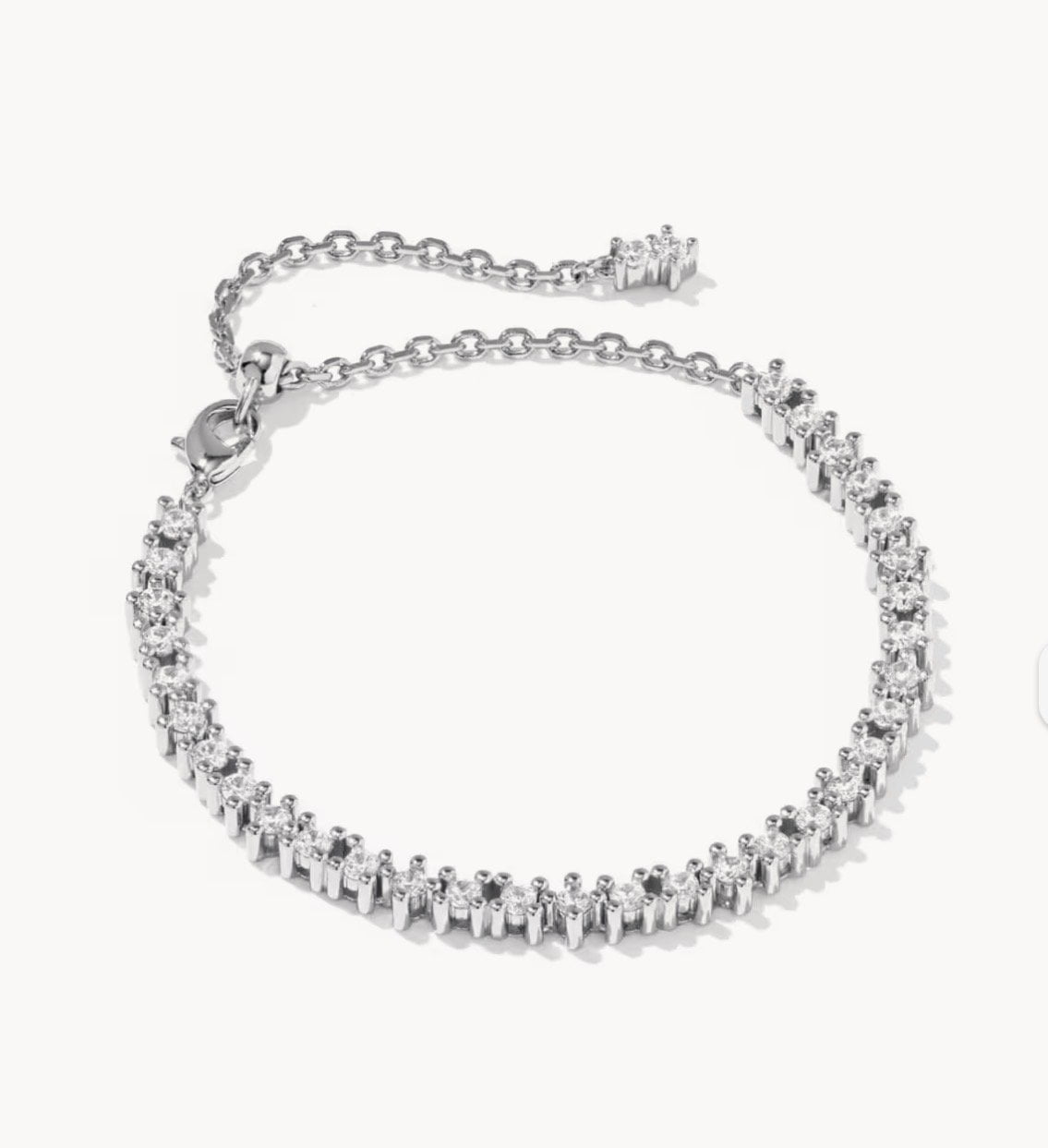 KENDRA SCOTT Fate Silver Tennis Bracelet 9608806863