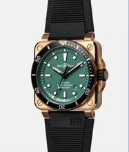Load image into Gallery viewer, Bell&amp;Ross-BR 03-92 DIVER BLACK &amp; GREEN BRONZE