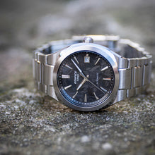 Load image into Gallery viewer, CASIO Edifice Automatic Textured Black Dial Stainless Steel Watch 38mm - EFK200CD-1A