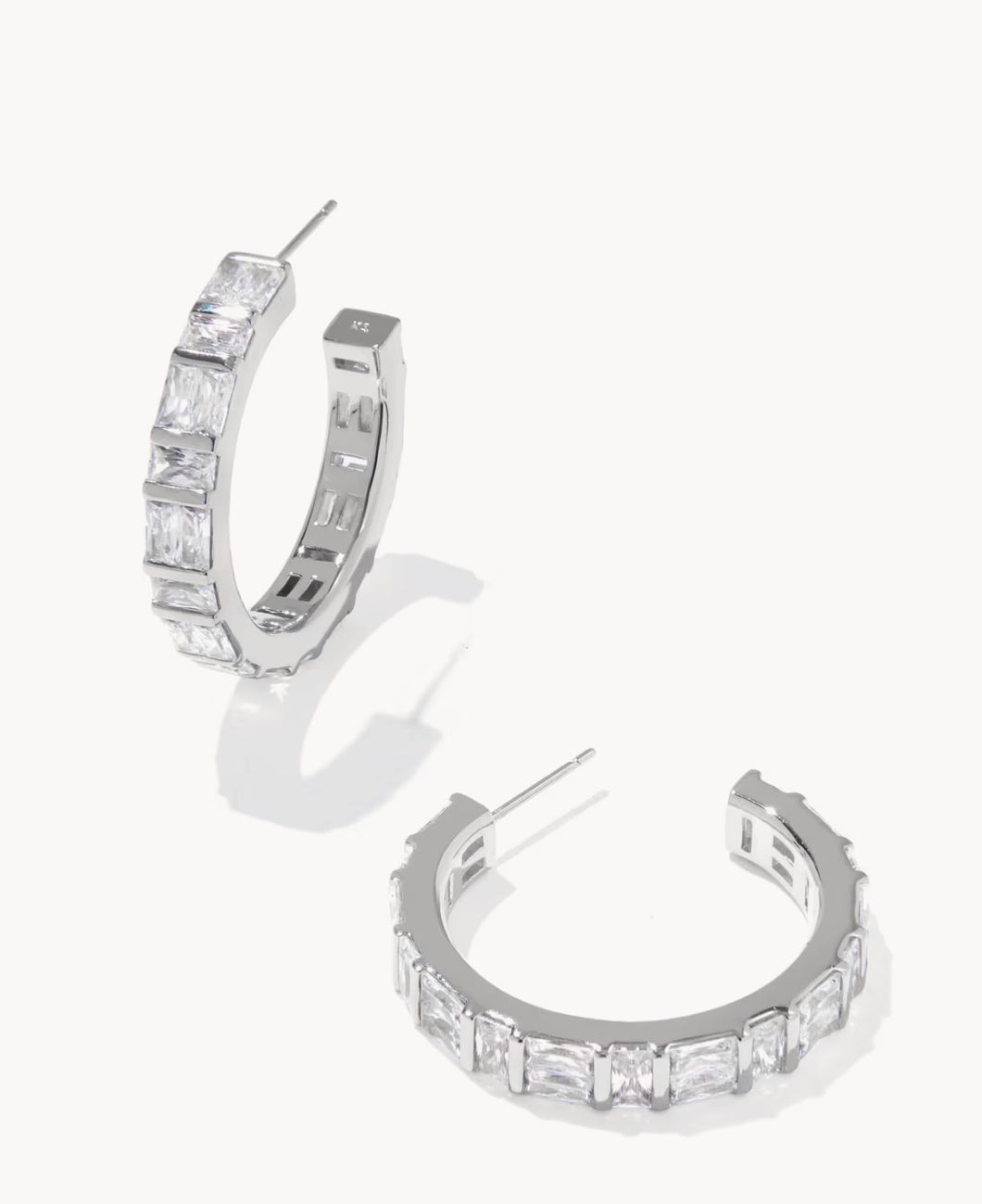 KENDRA SCOTT Jamie Silver Hoop Earrings 9608876293