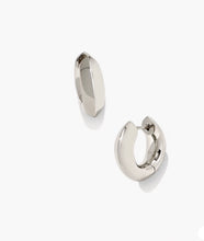 Load image into Gallery viewer, KENDRA SCOTT Mikki Metal Huggie Earrings in Silver 9608852689
