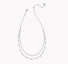 Load image into Gallery viewer, KENDRA SCOTT Eve Silver Multi Strand Necklace in White Mix 9608872354