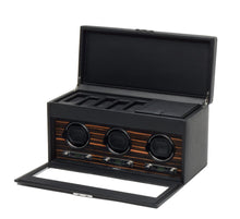 Load image into Gallery viewer, Wolf-Roadster Triple Watch Winder with Storage 457356