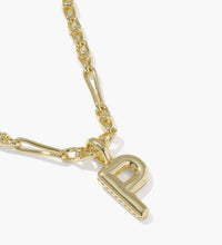 Load image into Gallery viewer, KENDRA SCOTT Bubble Letter P Gold Short Pendant Necklace 9608805615