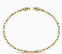 Load image into Gallery viewer, Gabriel &amp; Co-14K Yellow Gold Bujukan Diamond Teardrops Bangle BG4230-57Y45JJ