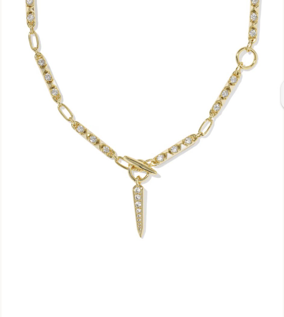 KENDRA SCOTT Fate Gold Lariat Necklace 9608806828