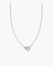 Load image into Gallery viewer, KENDRA SCOTT Holland Silver Heart Short Pendant Necklace in White 9608866996