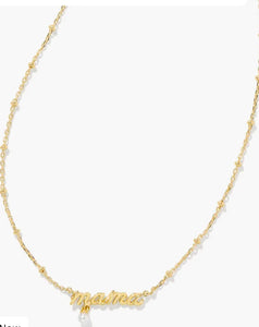 Kendra Scott-Mama Script Pendant Necklace in Gold 9608864515