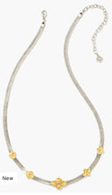 Load image into Gallery viewer, Kendra Scott-Abbie Herringbone Necklace in Mixed Metal 9608852669