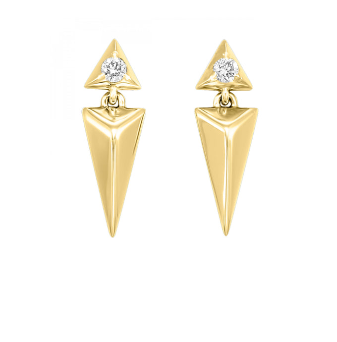 14K YG  Diamond Earring ER10627-4YC