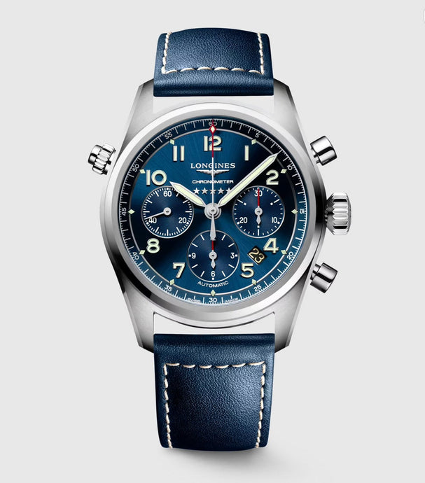 LONGINES- SPIRIT CHRONOGRAPH, Automatic watch, Ø 42.00 mm, Stainless steel. L3.820.4.93.0