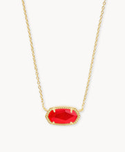 Load image into Gallery viewer, KENDRA SCOTT Elisa Gold Pendant Necklace in Red Illusion 9608862280